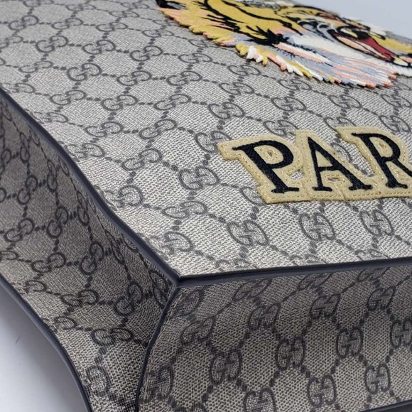 GUCCI Supreme Tiger Patch/laptop/Office/Tote Bag - Picture 10 of 16